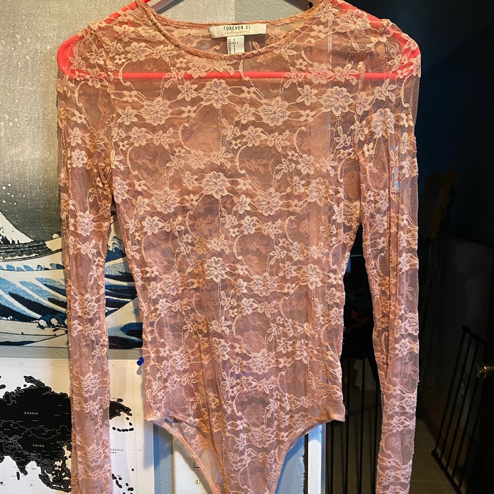 shear long sleeve top